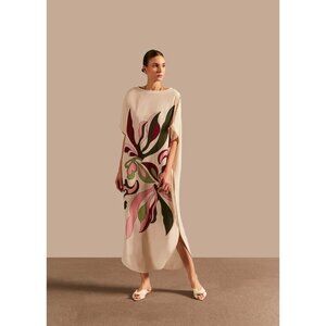 Adriana Degreas Inamorata Long Kaftan Off-White Womens One Size